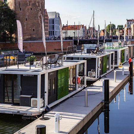 Domy Na Wodzie - La Mare Motlava Houseboats With Sauna By Downtown Apartments Гданськ Екстер'єр фото