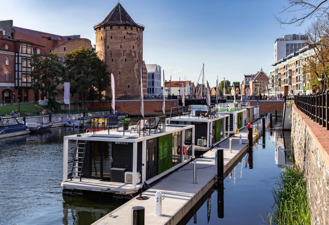 Domy Na Wodzie - La Mare Motlava Houseboats With Sauna By Downtown Apartments Гданськ Екстер'єр фото